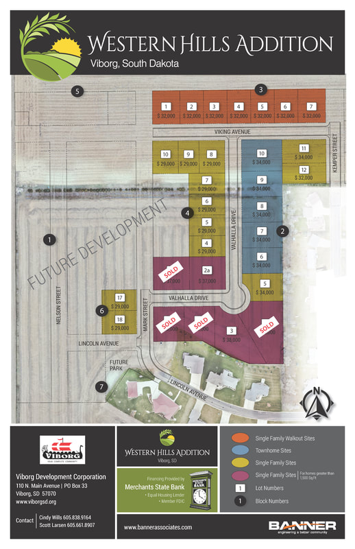 Western Hills Housing Addition Lot Map