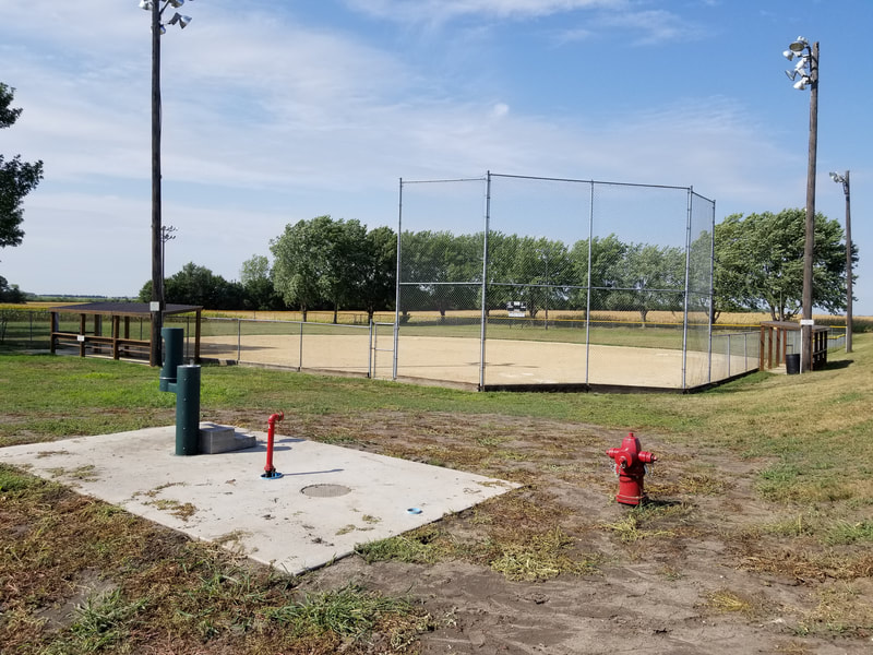 One of two baseball diamonds in Viborg SD